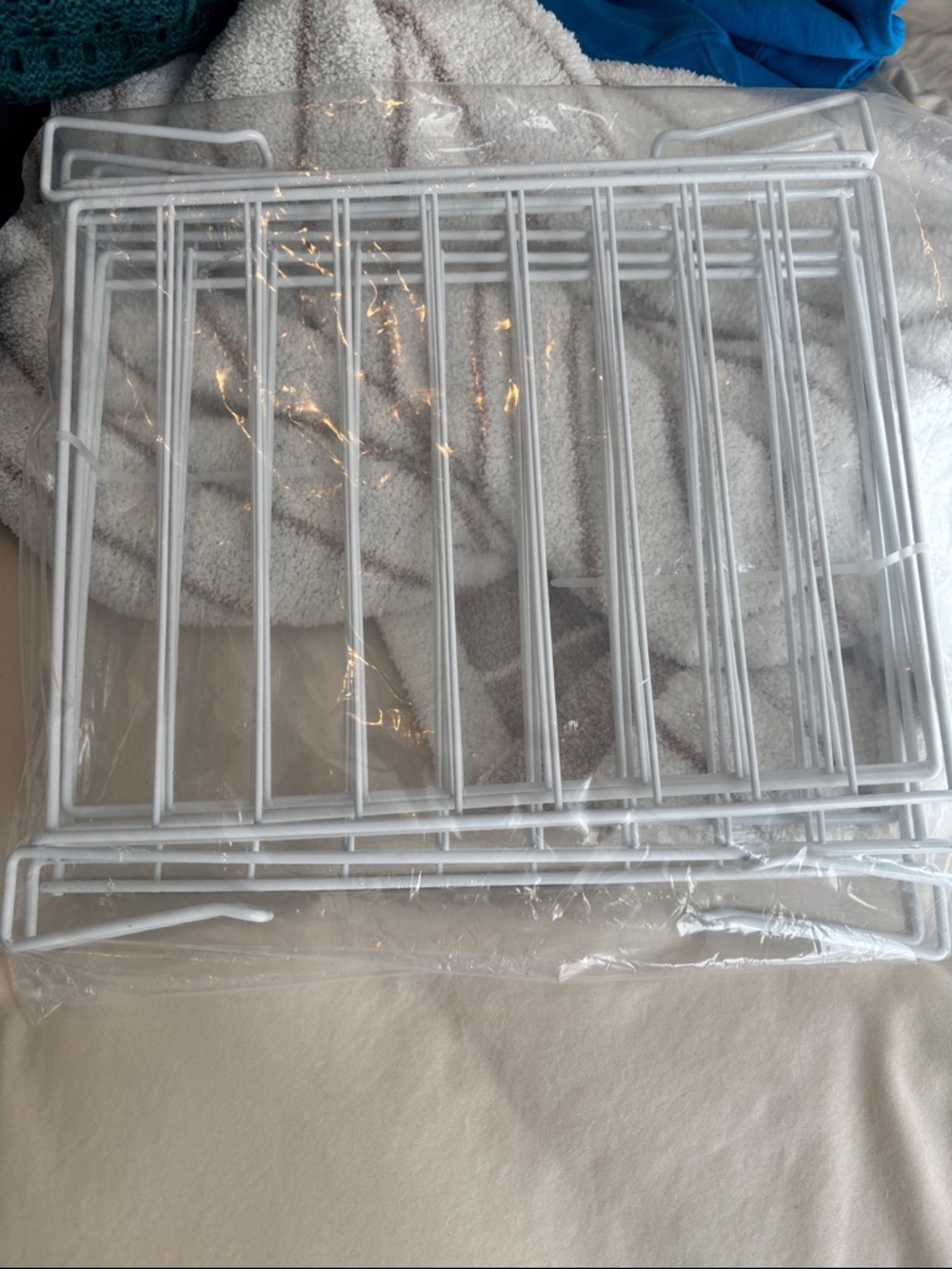 6 Pack White Wire Shelf Divider